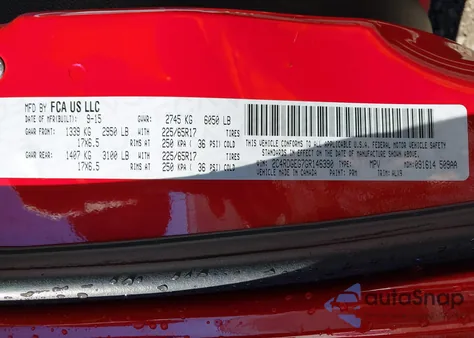 2016 Dodge Grand Caravan R/T z USA, uszkodzony, nr VIN 2C4RDGEG7GR146390